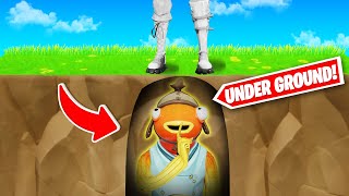 He Cheated By Hiding UNDERGROUND Hide & Seek.. (Fortnite)