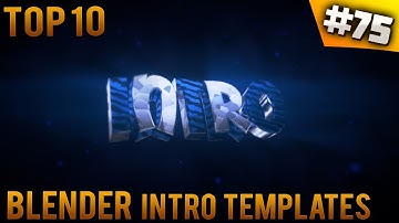 TOP 10 Blender intro templates #75 (Free download)