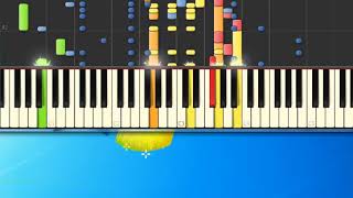 [Piano Tutorial Synthesia]Chitarra romana - AAVV Roma