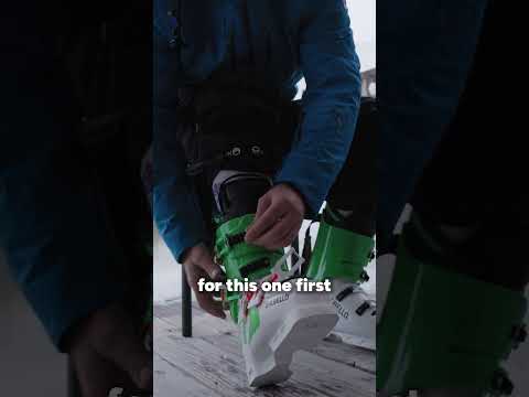 How to put on ski boots 🎿