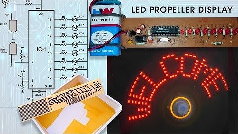 Make LED Propeller Display PCB - Part 1 - Printing, Etching using Ferric Chloride, Drilling Holes