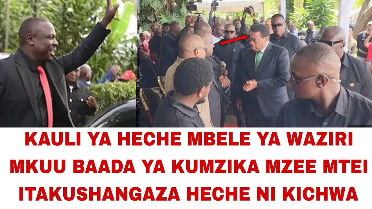 KAULI YA HECHE MBELE YA WAZIRI MKUU BAADA YA KUMZIKA MZEE MTEI ITAKUSHANGAZA HECHE NI KICHWA AOGOPI