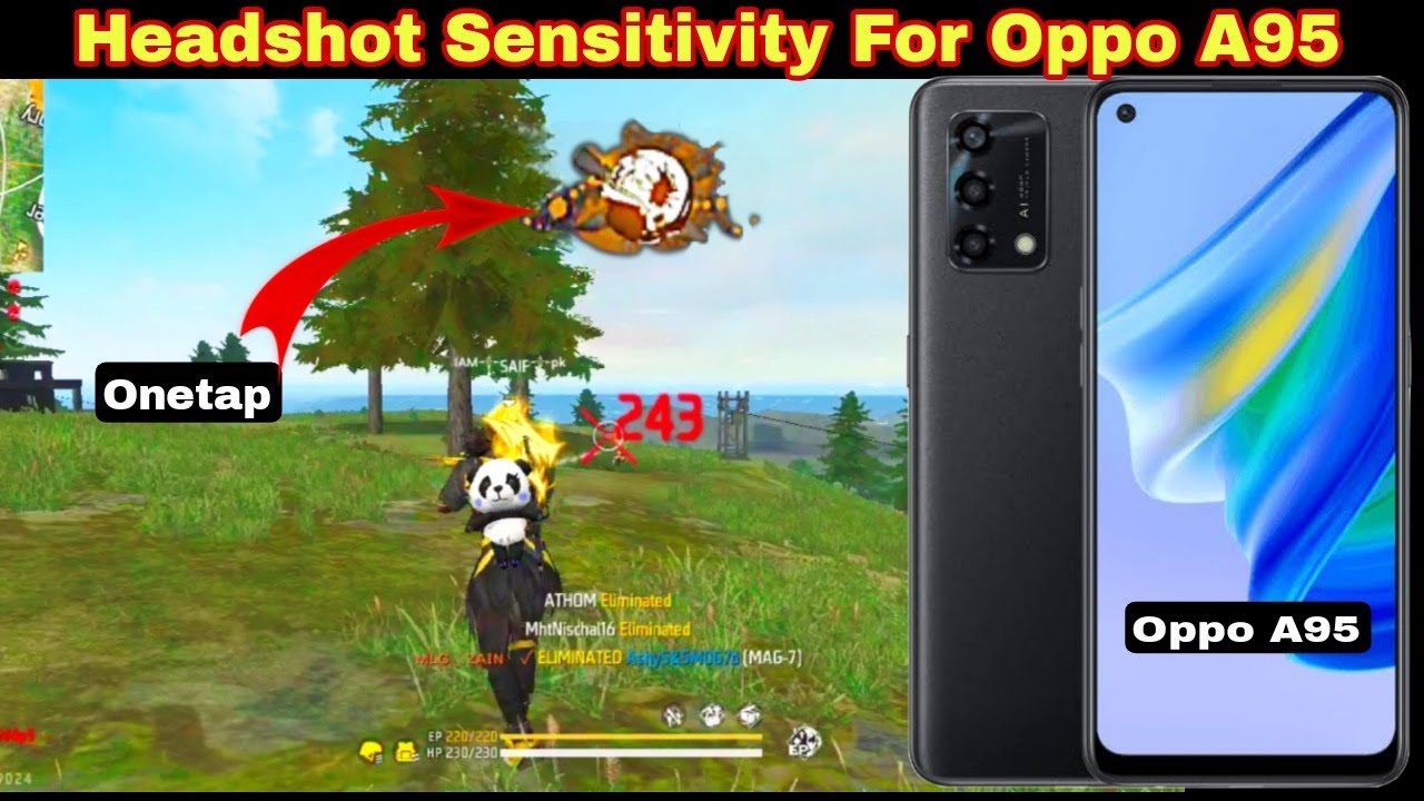 Oppo A95 Free Fire Gameplay & sensitivity | Headshot Sensitivity
