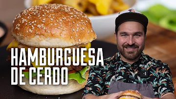 ¿Cómo se llama la hamburguesa de cerdo?