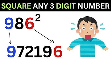 Square any 3 digit number in 5 seconds I Crazy Math Trick
