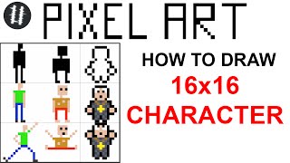 How To Pixel Art Tutorials [6] - Draw 16x16 Character screenshot 1