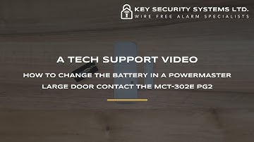 PowerMaster Large Door Contact MCT-302E PG2 Battery Change Video - Key Security Systems Ltd.