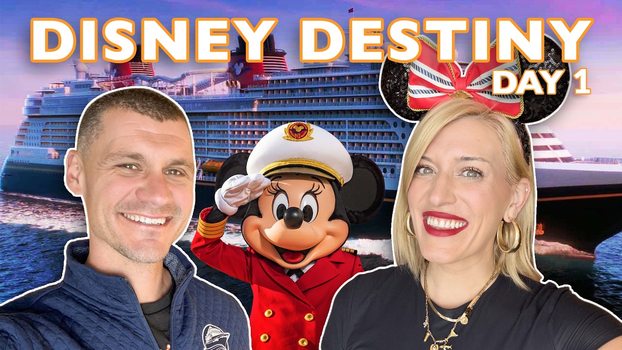 DISNEY DESTINY: The BEST First Day On The BRAND NEW Ship! | Palo, Villains Bar, Room Tour, Marvel