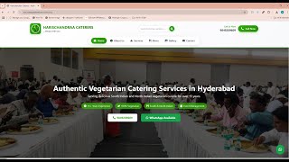 Harischandraa Caterers Website | Designed by EasyQuickWeb | 15+ Years of Pure Excellence 🌿