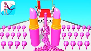 HAIR RUSH game MAX HAIR RUN 🌈💇‍♀️💜 Gameplay All Levels Walkthrough iOS, Android New Game 3D Mobile screenshot 4