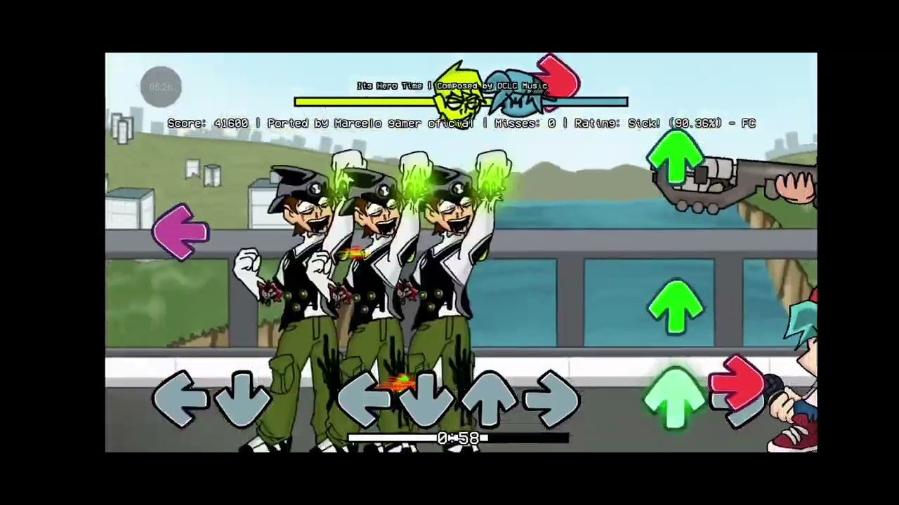 Playing the fnf corrupted omniverse port mod! (For android)