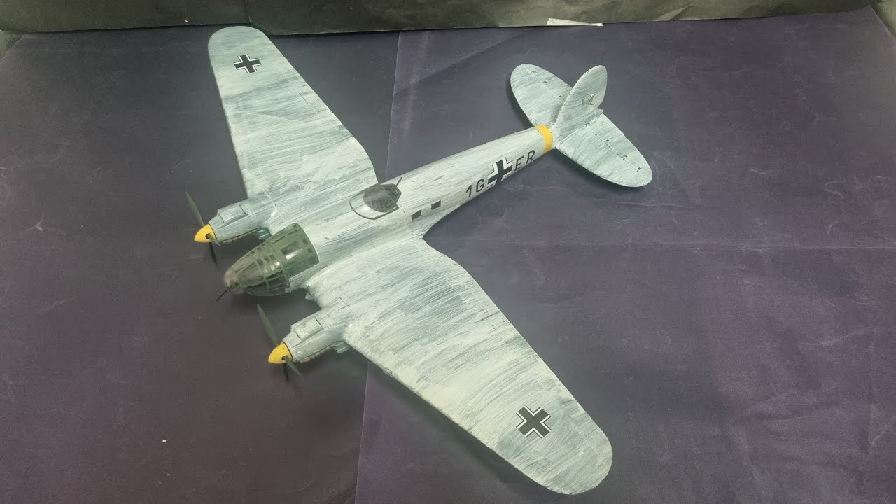 Monogram's 1/48 He 111H 1G+ER (Eastern Front) (Full Build) - YouTube
