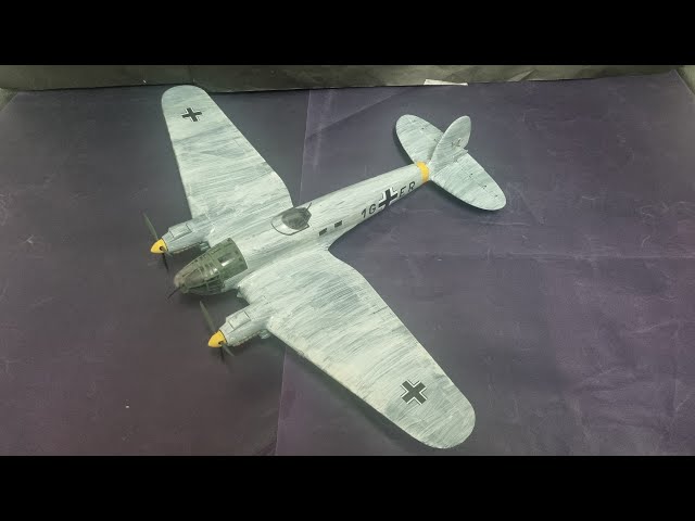 Monogram's 1/48 He 111H 1G+ER (Eastern Front) (Full Build) - YouTube