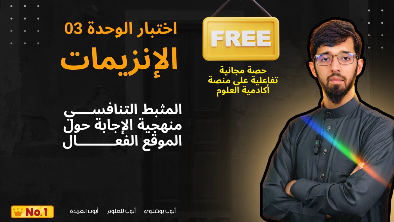 اختبار الوحدة 03 2026 الفكرة الأكثر شيوعا المثبط التنافسي