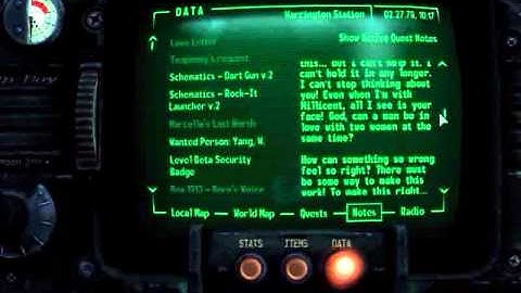 Fallout 3 Walkthrough - Pip Boy and Terminal #114 - LL