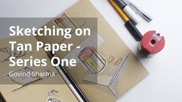 Sketching on Tan Paper - Series One | Design Sketching | Govind Sharma | Industrial Designer