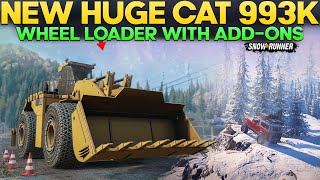 New Huge Caterpillar 993K Wheel Loader in SnowRunner With Unique Add-ins in Game