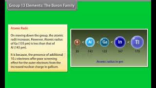 Ch 11 - The p-Block Elements | Group 13 Elements  The Boron Family