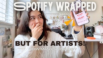 Revealing my Spotify Wrapped for Artists! 🤯 How many streams?! my homemade music did what!? #spotify