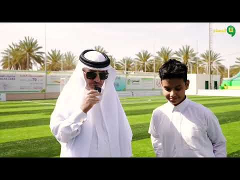 زيارة وفد من مدرسة ابن حجر العسقلاني الابتدائيه لملعب الوسام الرياضي وقناة الوسام الفضائية بتبوك