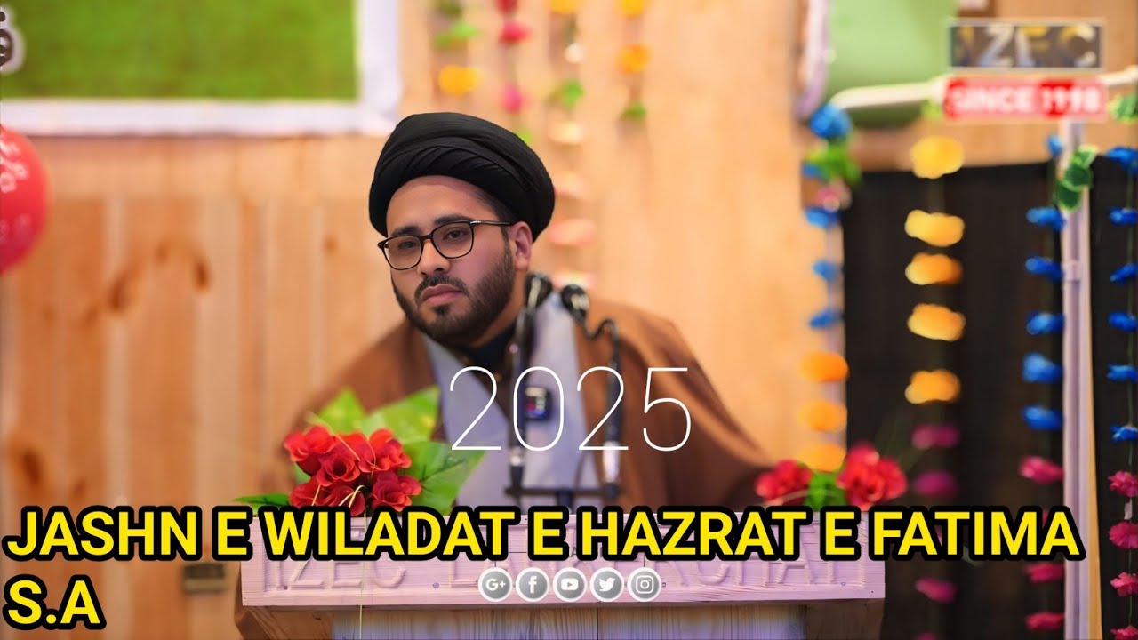 Mahfil e Jashn e Wiladat e H azrat e Zahras.a_Hjt~Islam Aga Syed TOUHA Rizvi || IZEC KARGIL Ladakh