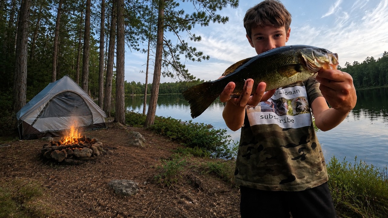 Camping & Bass Fishing In Northern Ontario