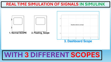 Real-Time Scope Display in SIMULINK | SIMULINK TUTORIAL.