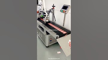 Card automatic paging feeding labeling machine high speed label applicator line