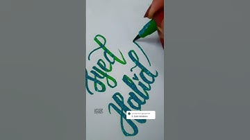 comment your name #subscribe #ursyouniqly #calligraphy #shorts