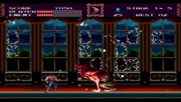 Castlevania New Generation (Megadrive) - Intro + 5 minutes of GamePlay