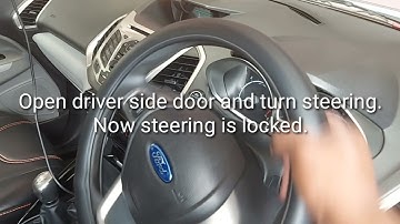 When does Electronic Steering Column Lock acts in Ford Ecosport?