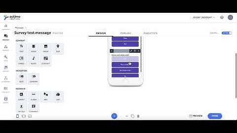 How do I use the Survey module, in Actimo?