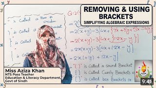 Removal brackets  / Simplifying Algebraic Expression