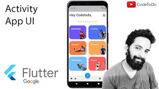 Flutter Activity App UI  -- Speedy code screenshot 1