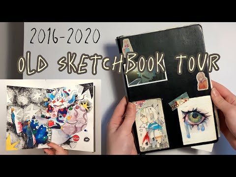 Видео: Обзор старых скетчбуков | sketchbook tour