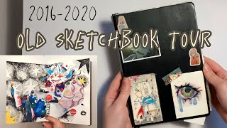 Обзор старых скетчбуков | sketchbook tour