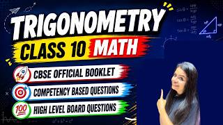 🔥 Trigonometry One Shot | CBSE Official Booklet + 100 Board Questions | Class 10 Maths