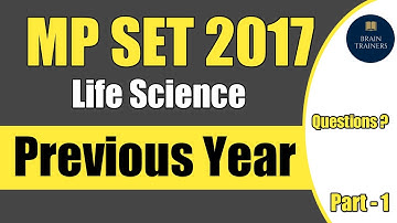 Mp Set Life science 2017 Previous year solved paper