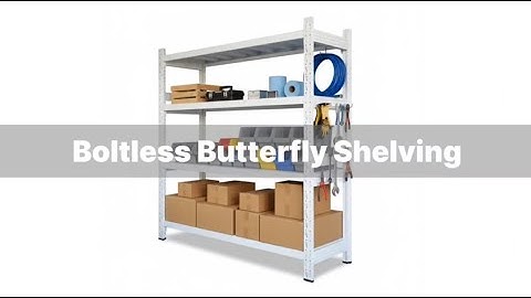 Boltless Butterfly Shelving Tool-Free Storage Solution for Warehouse & Home