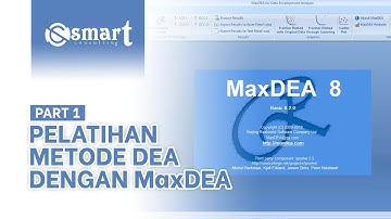 Pelatihan Data Envelopment Analysis (DEA) dengan MaxDEA [Part 1]