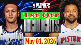 Orlando Magic vs Detroit Pistons 1st Qtr May 01.2026 Highlights | Play-offs NBA