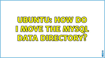 Ubuntu: How do I move the MySQL data directory?