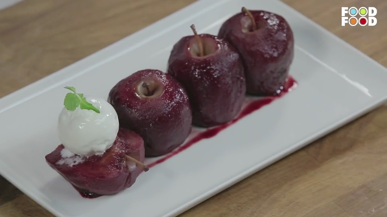 Cook Smart Shorts | Red Wine Poached Apples | Chef Sanjeev Kapoor | FoodFood