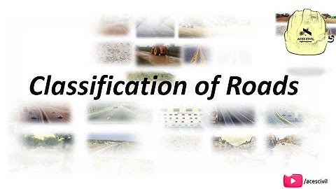 Classification of Roads