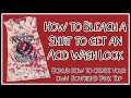 How to Bleach a Shirt to get an Acid Wash Look, then Sublimate!