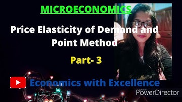Price Elasticity of Demand and Point Method (Microeconomics)|| NET/JRF and other exams of Economics