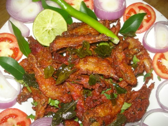 Nethallu Fish fry(anchovy fish fry) | South Indian Cuisine