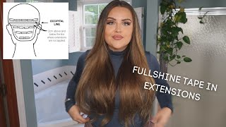 STEP BY STEP TAPE IN EXTENSION TUTORIAL AND TIPS | FULLSHINE HAIR