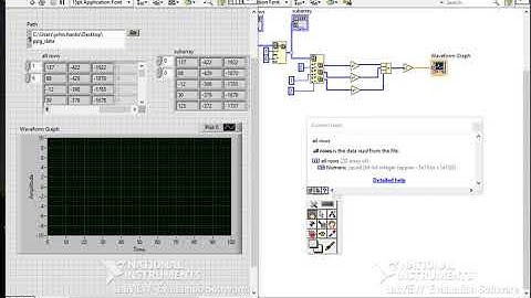 LabVIEW File IO, Arrays, and Magnitude Calculation