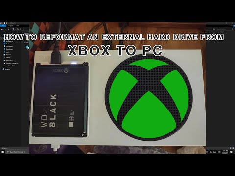 How To Reformat An External Hard Drive From An Xbox To A PC